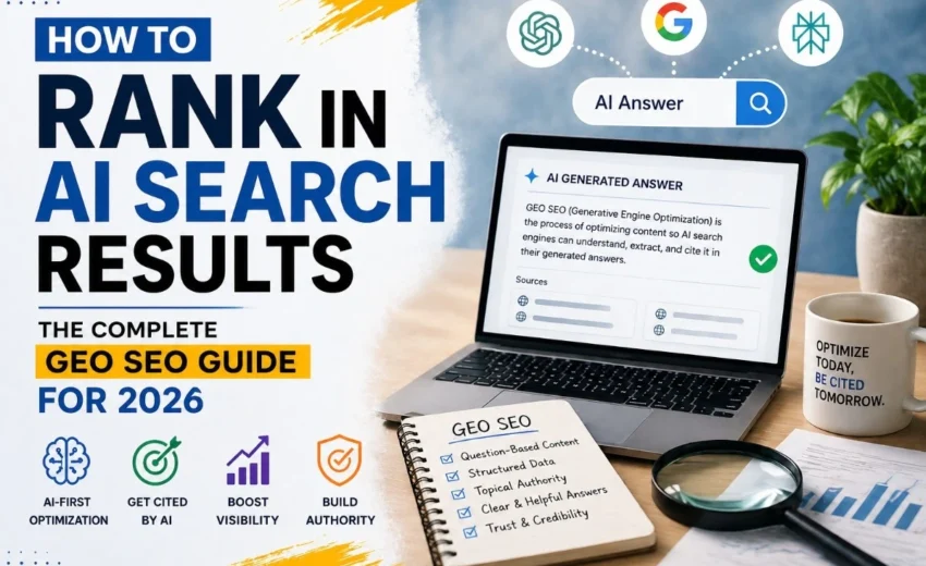 How to Rank in AI Search Results: The Complete GEO SEO Guide for 2026