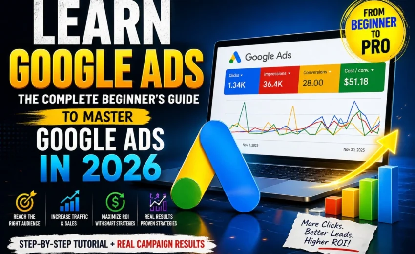 Learn Google Ads: A Practical Beginner’s Guide to Google Ads in 2026