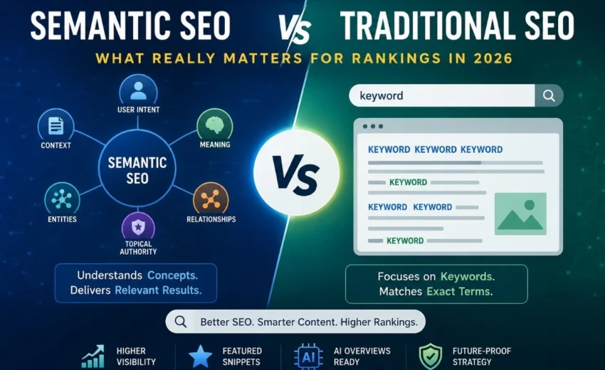 Semantic SEO vs Traditional SEO: What Really Matters for Rankings in 2026