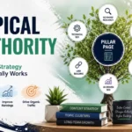 Topical authority SEO strategy using topic clusters and pillar pages