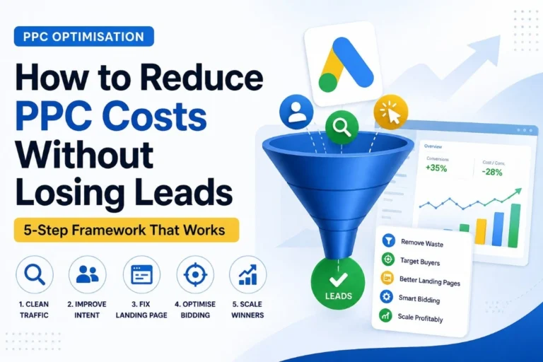 Reduce PPC costs without losing leads using a 5-step PPC optimisation framework