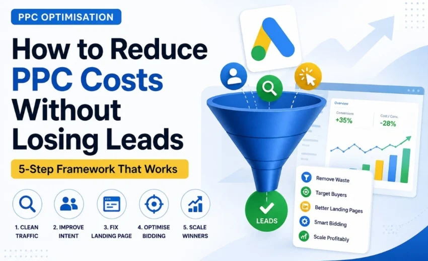 How to Reduce PPC Costs Without Losing Leads (5‑Step Framework That Works)