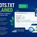 Illustration explaining Robots.txt file, crawlability, and technical SEO best practices for search engine optimization