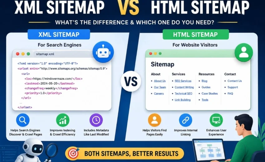 XML Sitemap vs HTML Sitemap: What’s the Difference and Which One Do You Need?