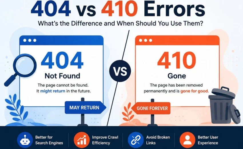 404 vs 410 Errors: What’s the Difference and When Should You Use Them?
