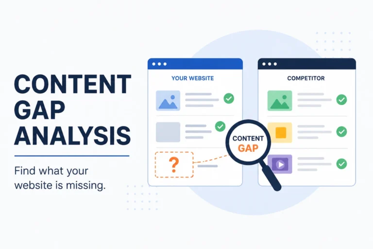 Content gap analysis for SEO