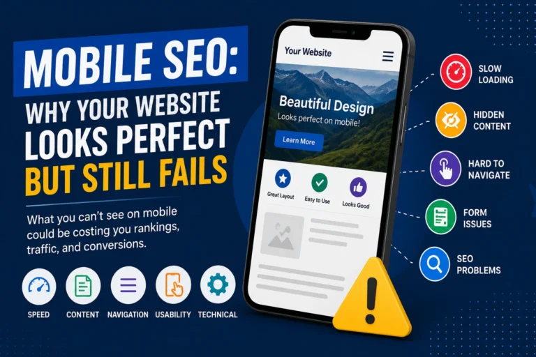 Mobile SEO website problems