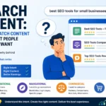 Search Intent guide showing how to match SEO content with what people actually want to find