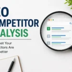 SEO competitor analysis guide with search results