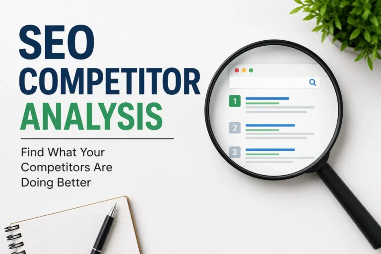 SEO competitor analysis guide with search results