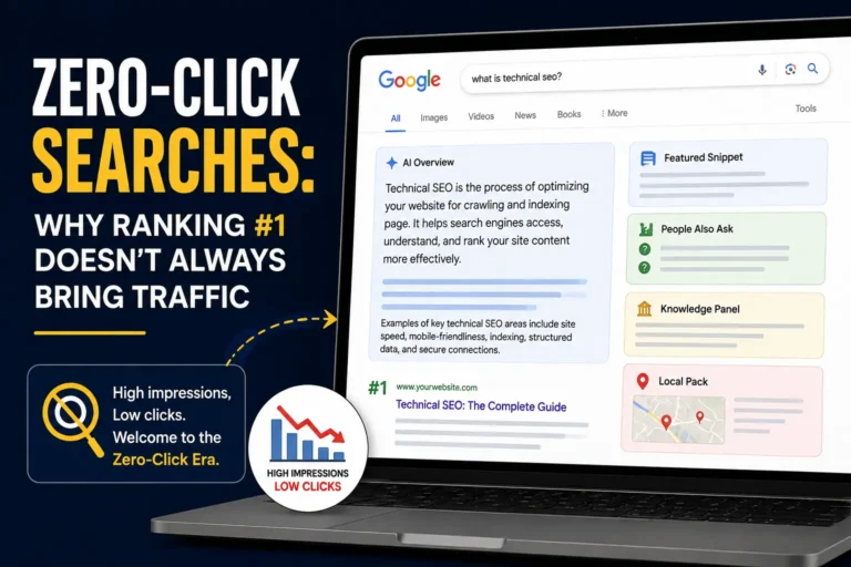 Zero-click searches and SEO traffic