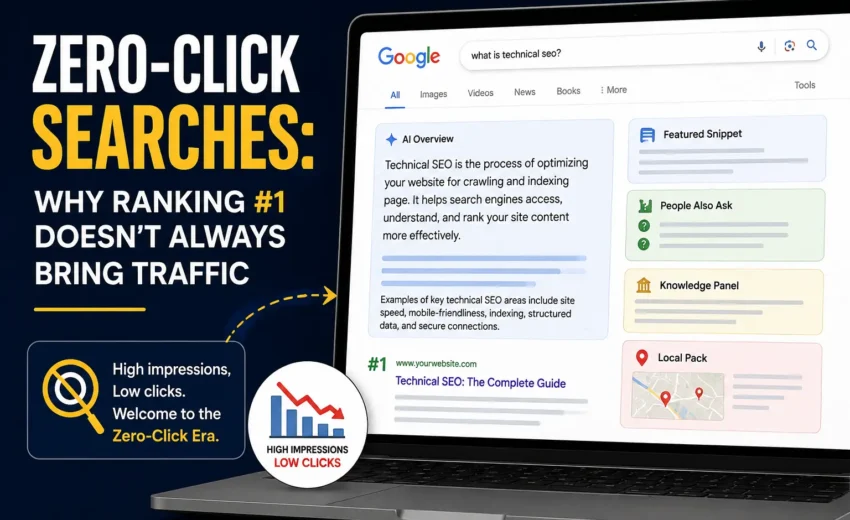 Zero-Click Searches: Why Ranking #1 Doesn’t Always Bring Traffic