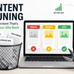 Content pruning for SEO
