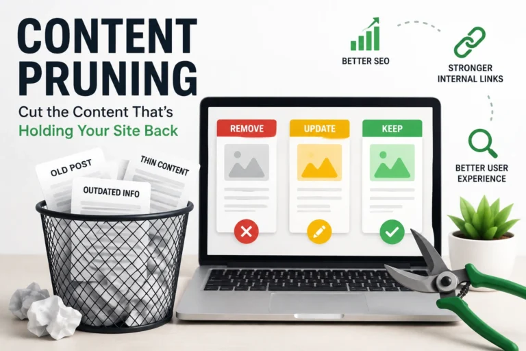 Content pruning for SEO