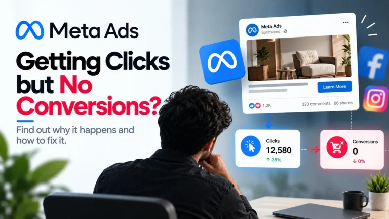 Alt Text Meta Ads getting clicks but no conversions