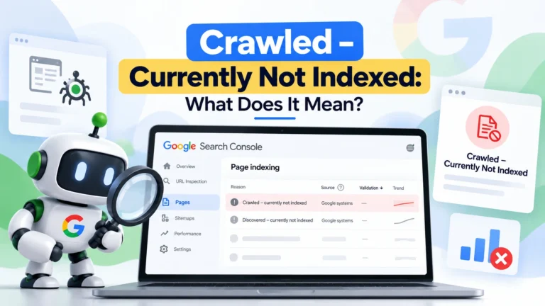 Crawled currently not indexed