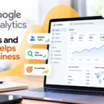 Google Analytics dashboard for website traffic and user behavior
